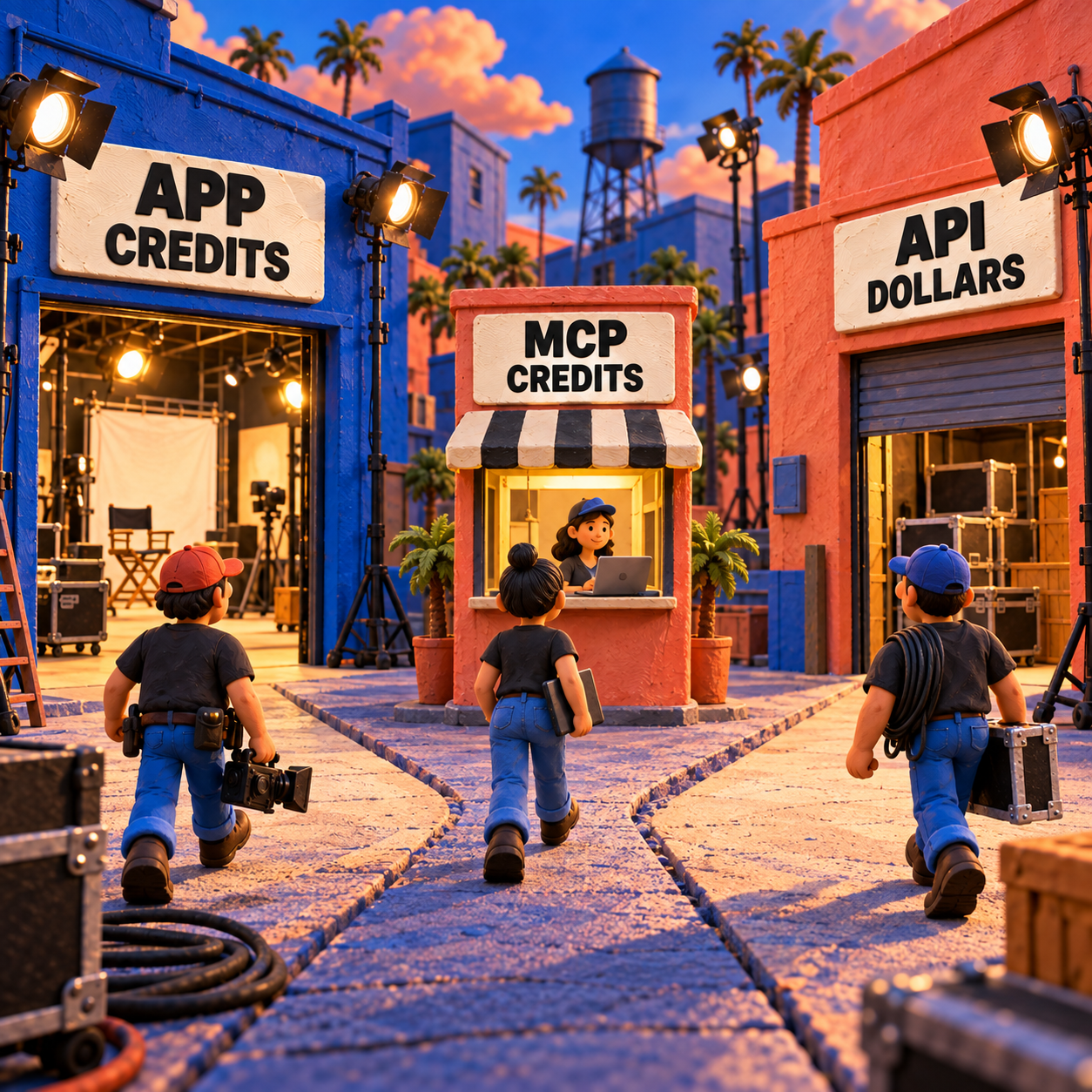 Clay studio street routing app and MCP work to credits and embedded automation to API dollars