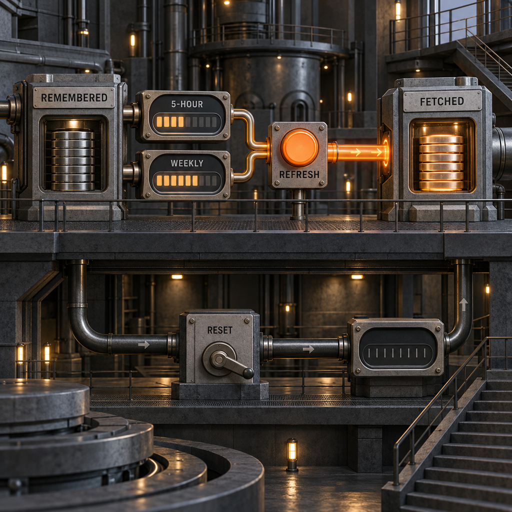 Architektonischer Vergleich gespeicherter und abgerufener Nutzungswerte von Claude Code