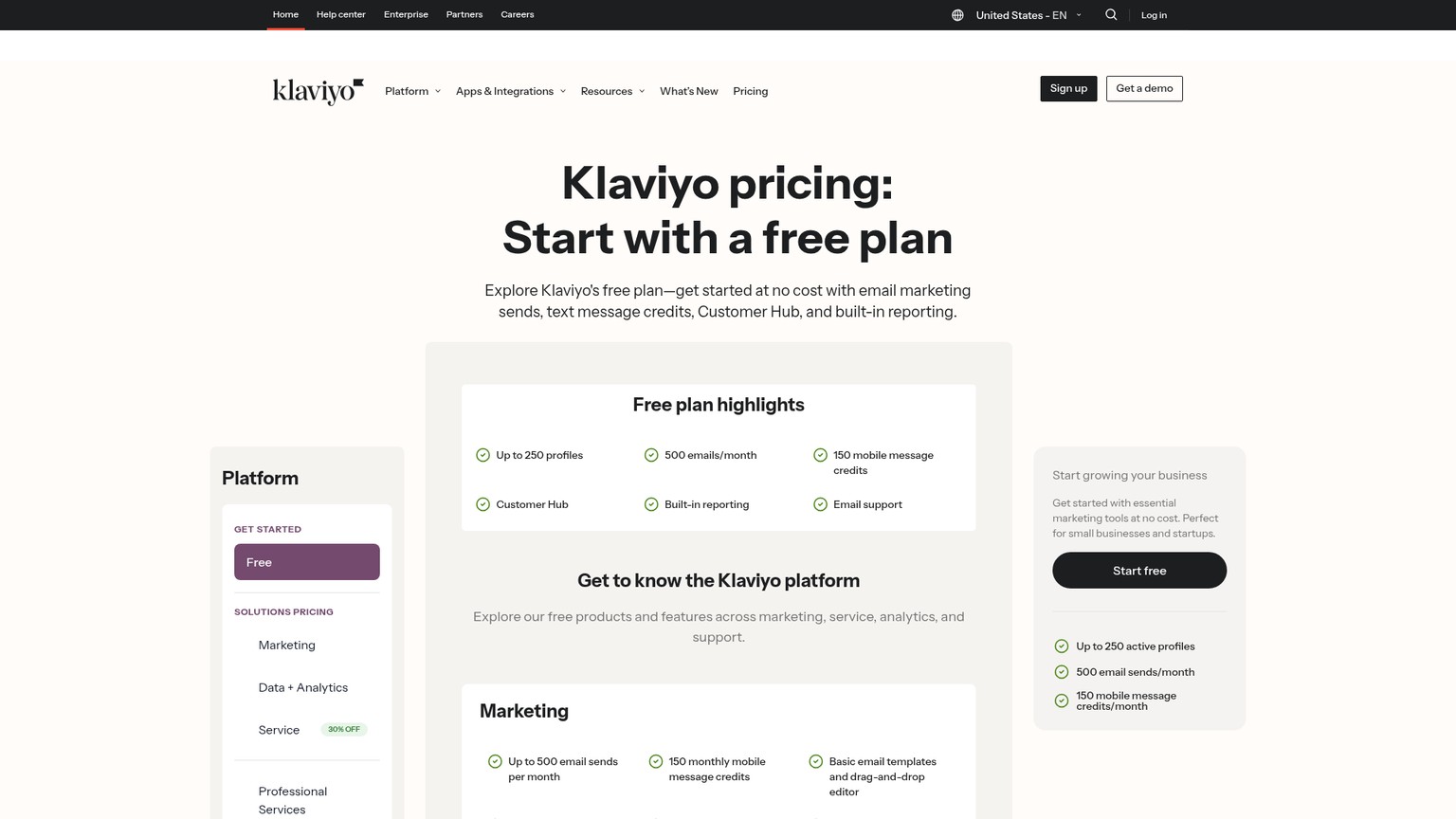 Klaviyo pricing calculator