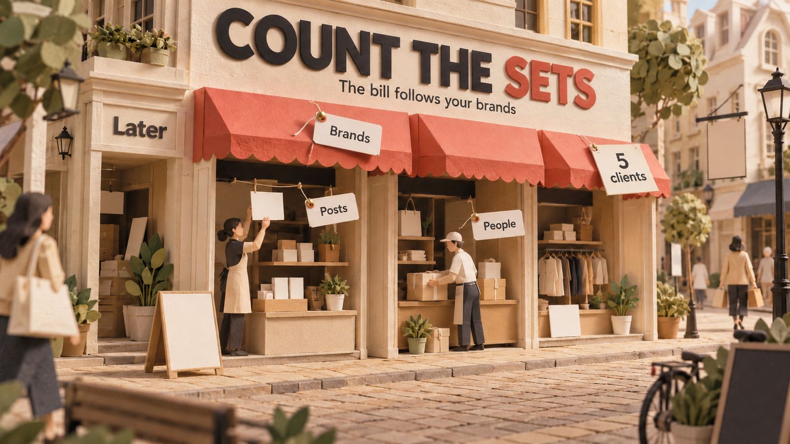 Later Pricing: Plans, Add-Ons and the Five-Client Bill