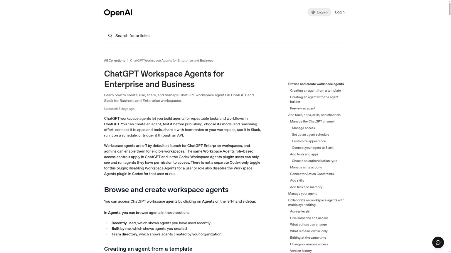 ChatGPT Workspace Agents builder and administration guide