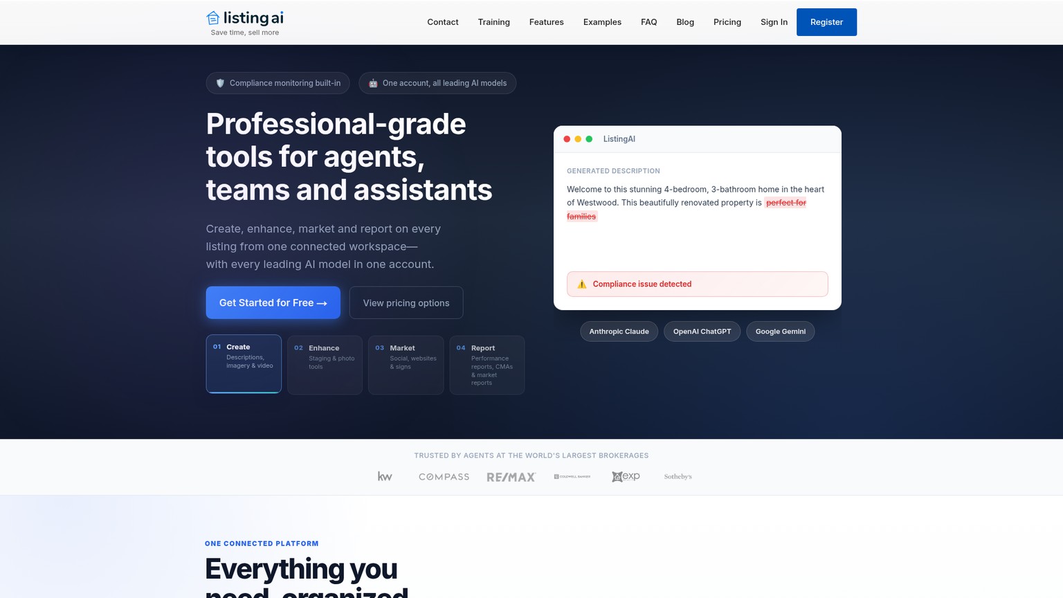 ListingAI listing marketing workspace