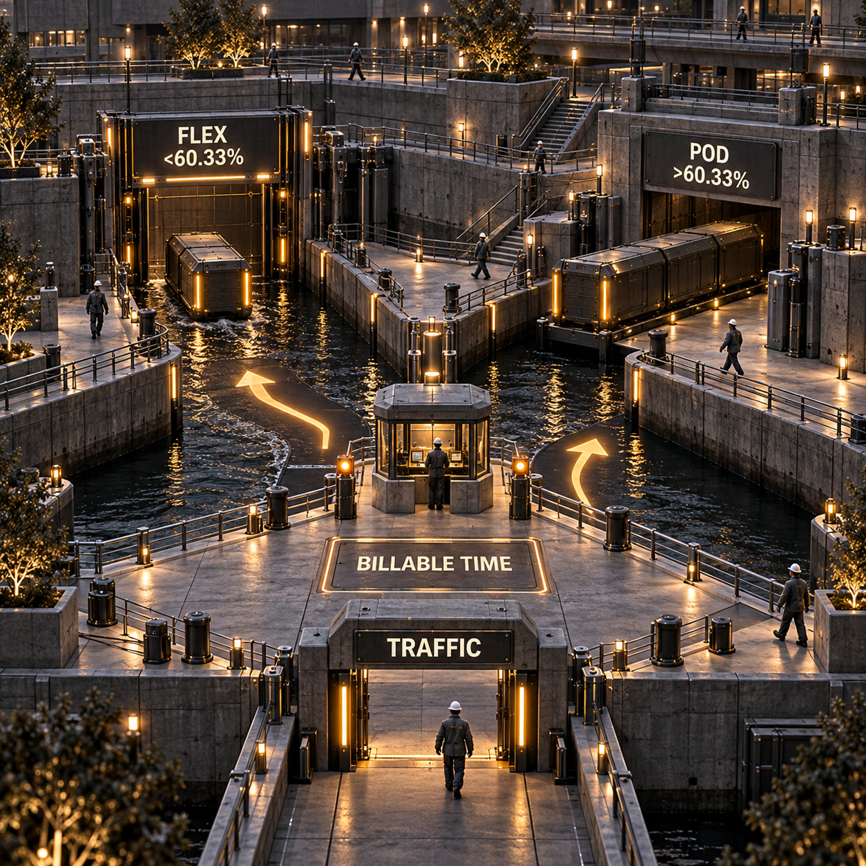 Architectural decision route choosing Runpod Flex below 60.33 percent billable time and a Pod above it
