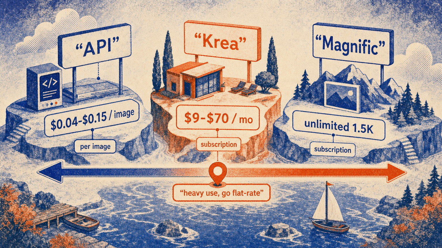 Comparaison entre le tarif API par image et l’accès mensuel par abonnement