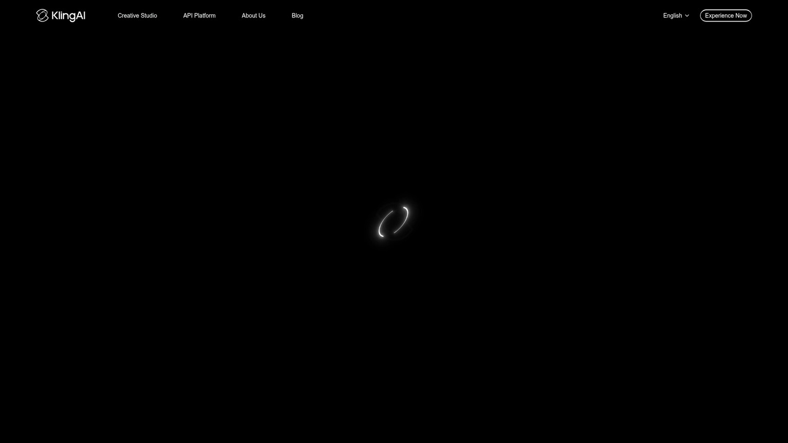 Kling AI interface