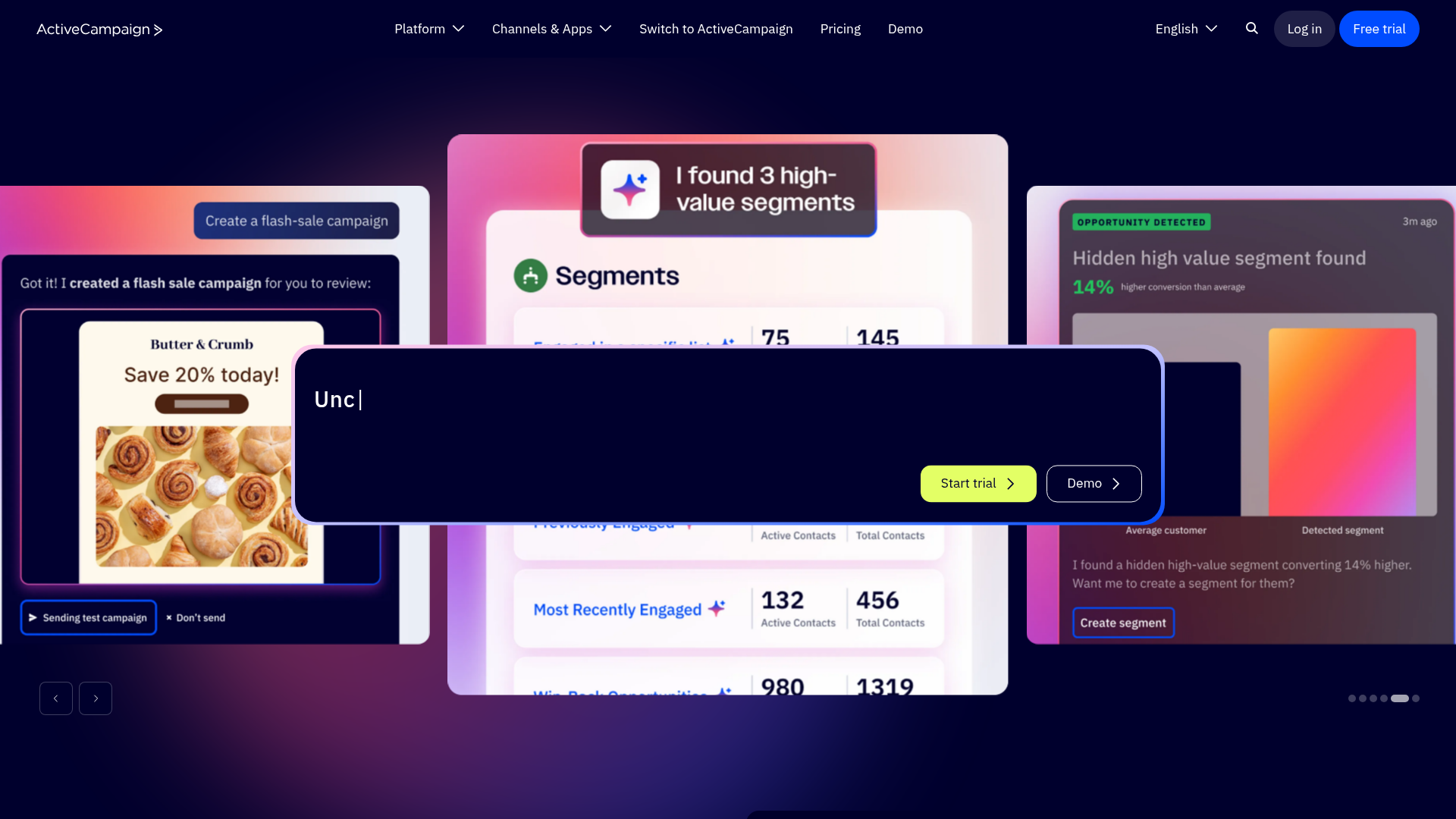 ActiveCampaign screenshot