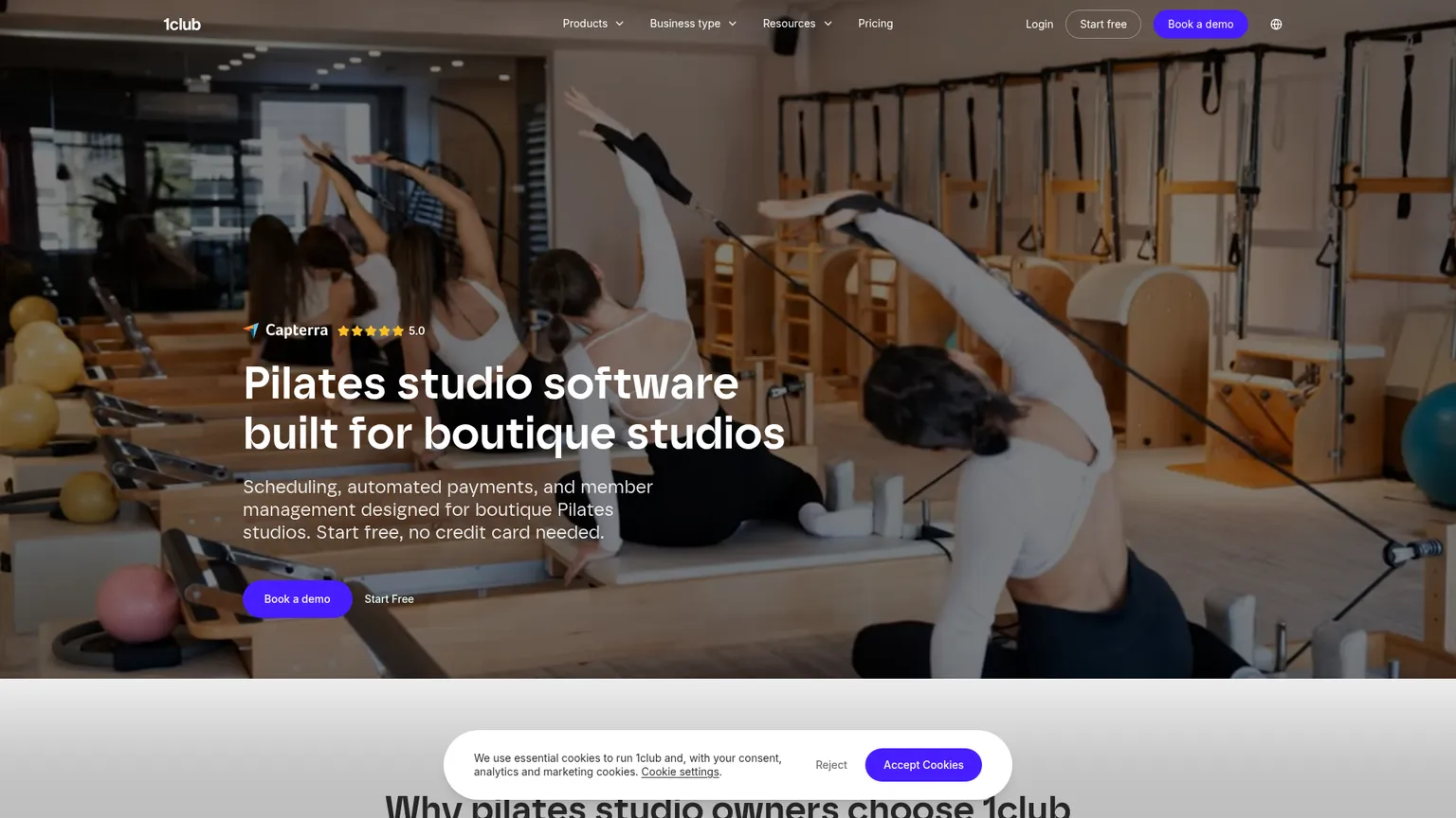Funzioni 1Club per prenotazioni, presenze, liste d’attesa e report di uno studio Pilates