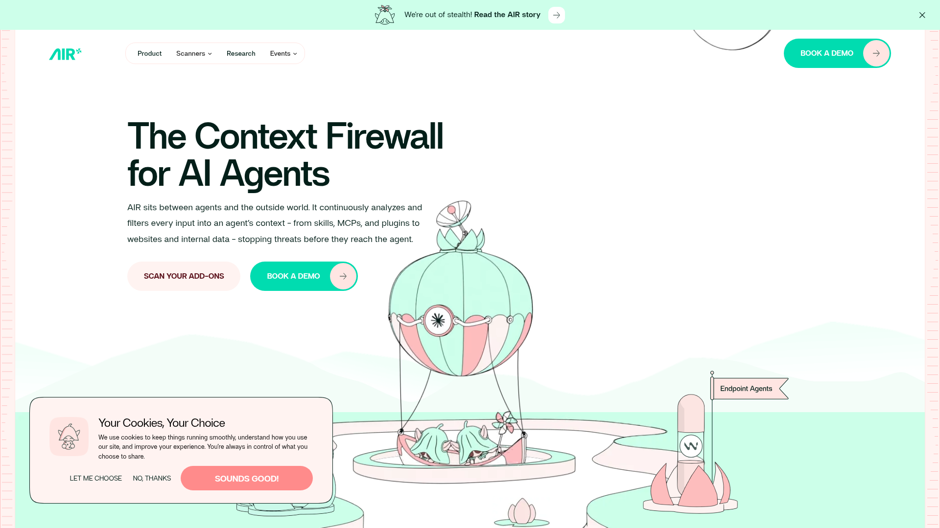 AIR context firewall for AI agents
