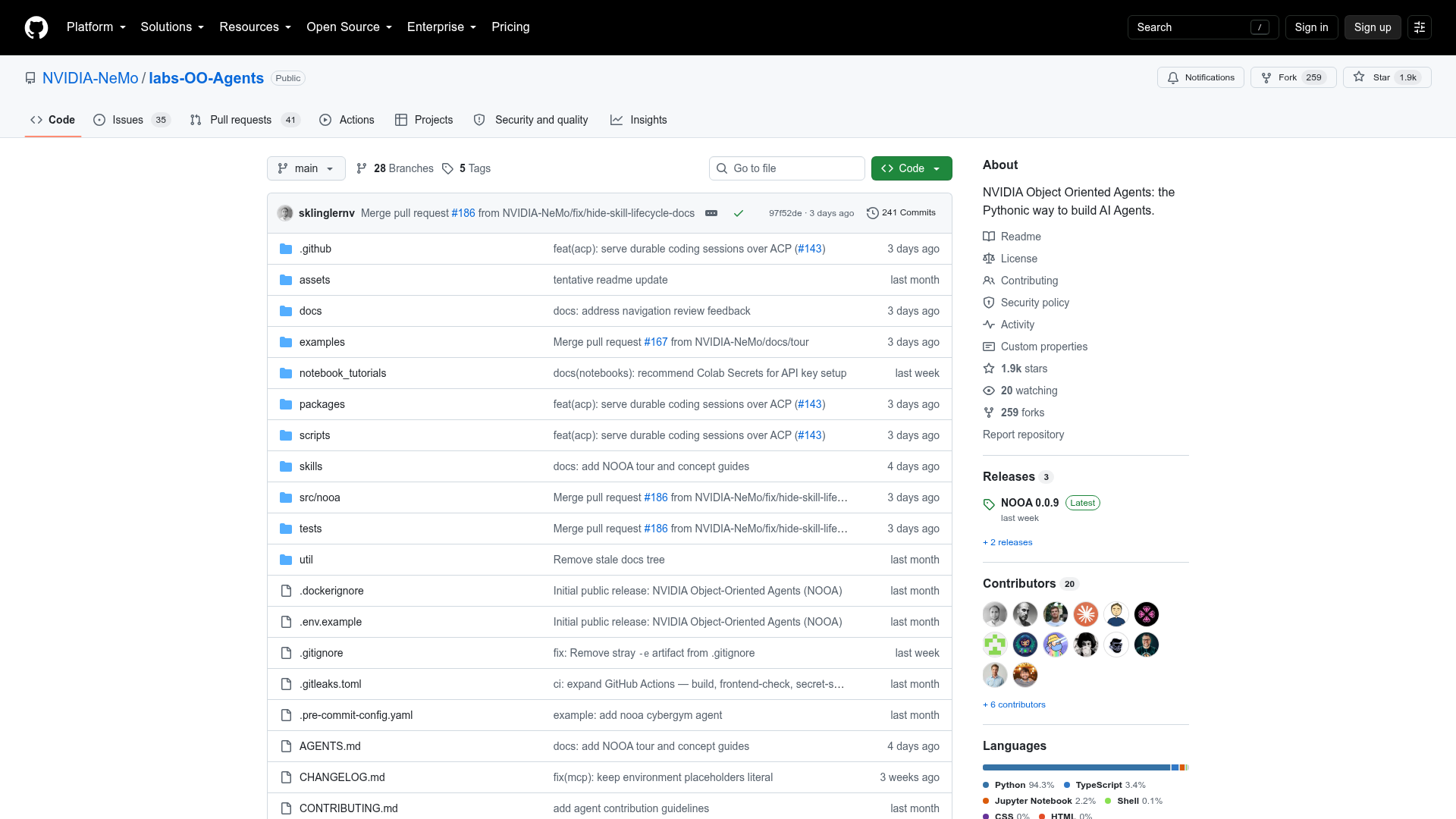 NVIDIA NOOA official open-source repository