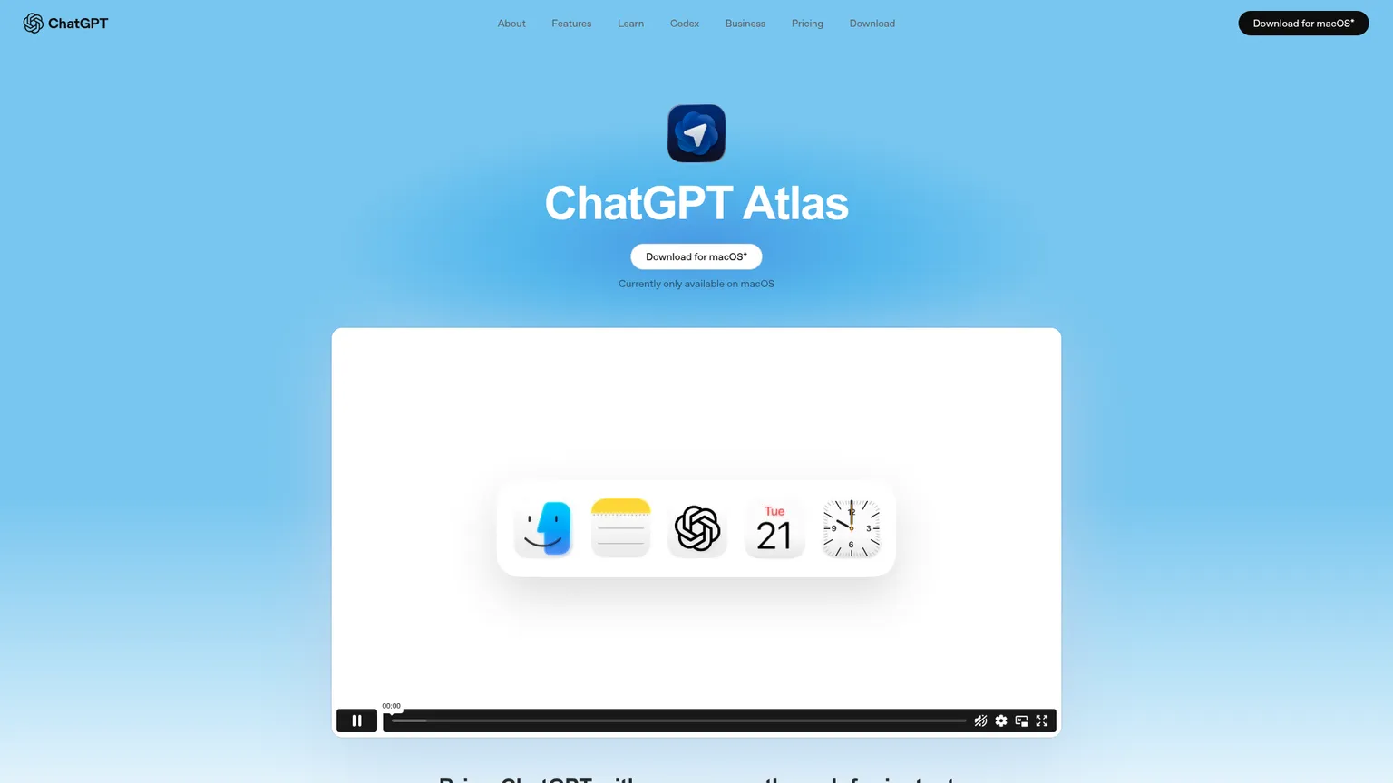 ChatGPT-Atlas-Browser von OpenAI