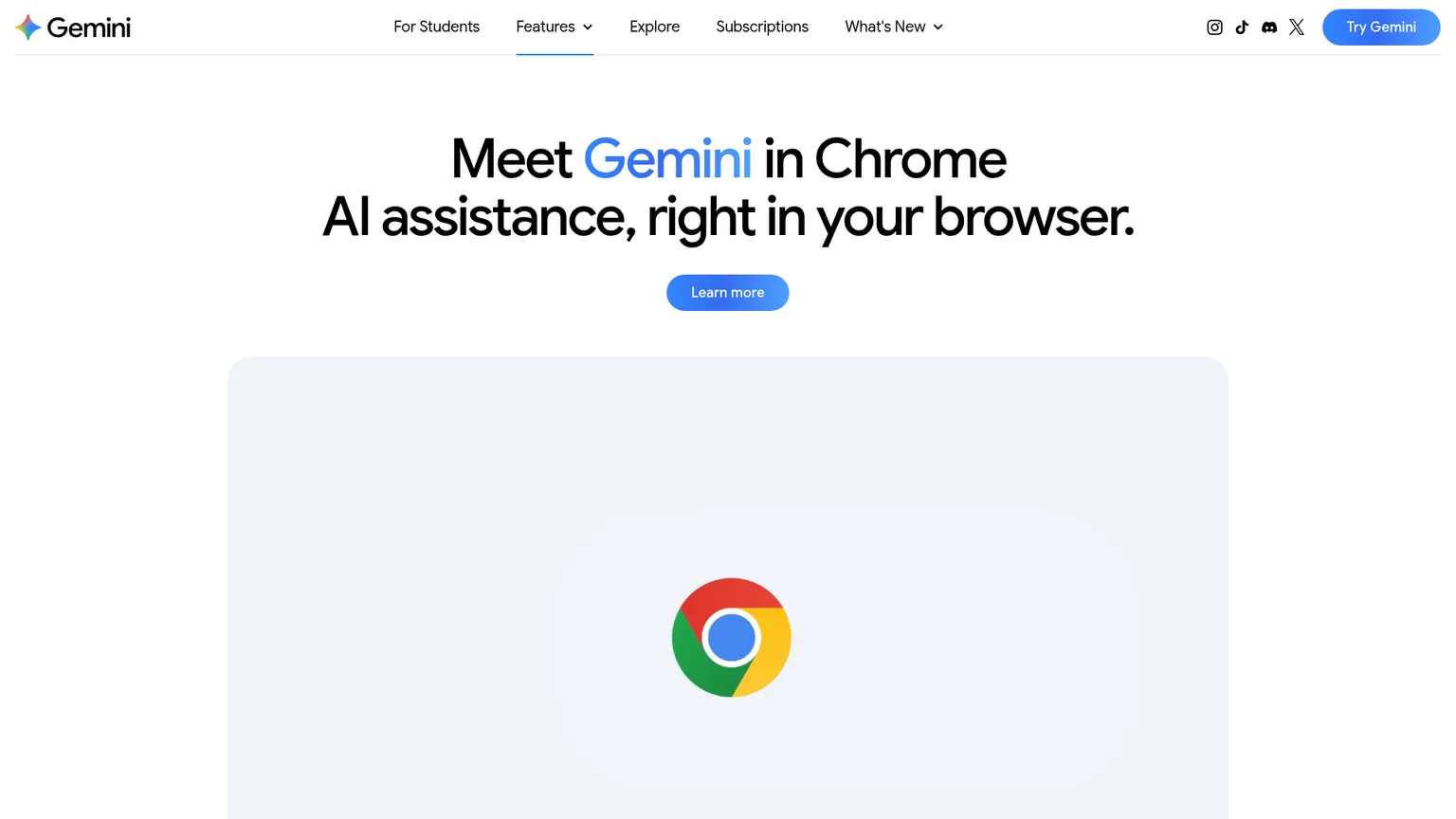 Gemini in Chrome