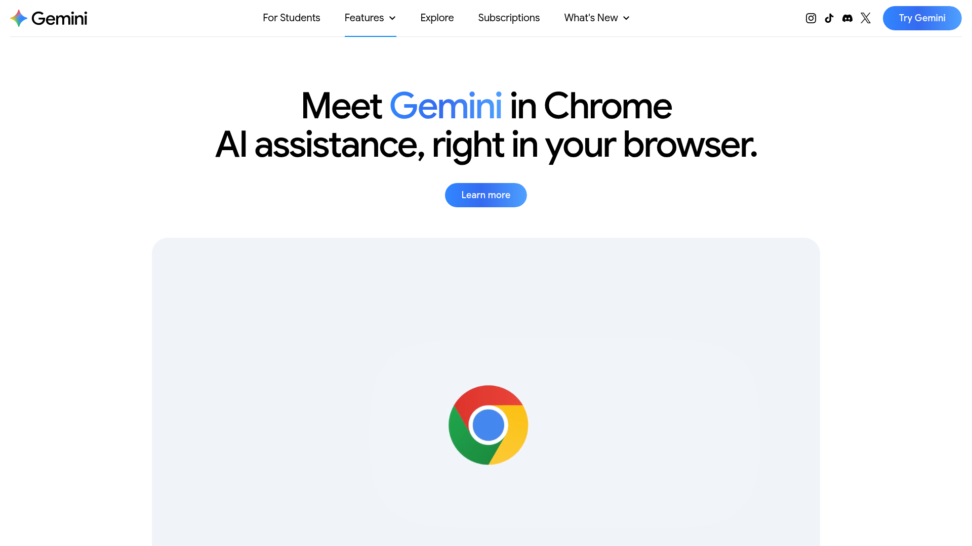 Gemini in Chrome