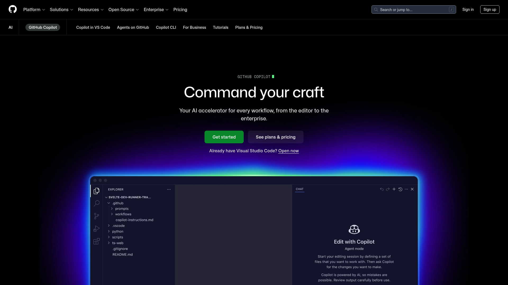 GitHub Copilot screenshot