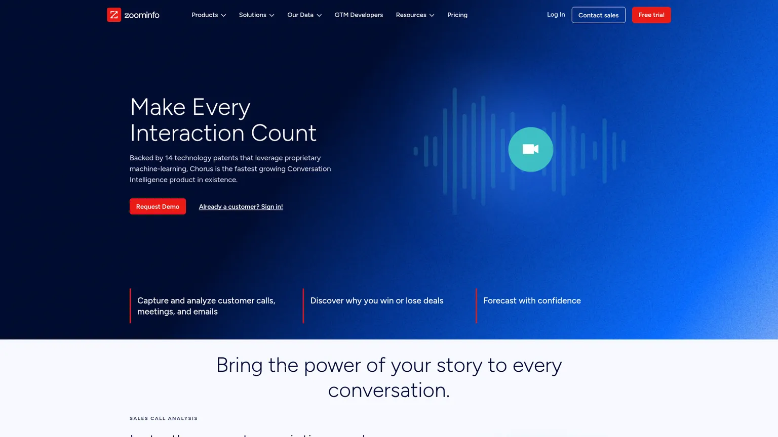 Chorus by ZoomInfo screenshot