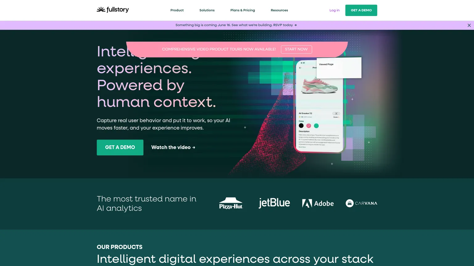 FullStory screenshot
