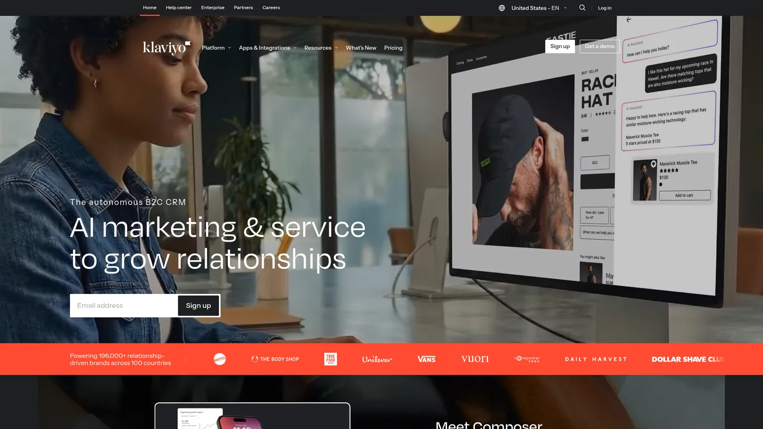Klaviyo pricing and Marketing Agent