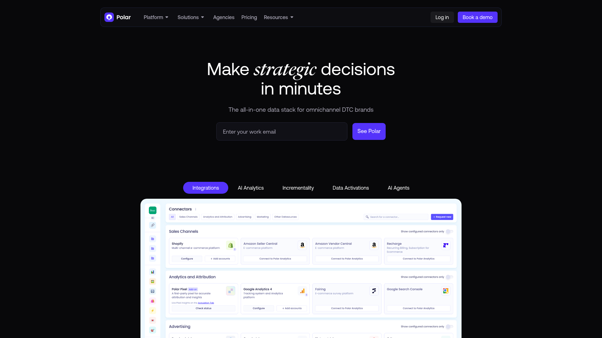Polar Analytics screenshot