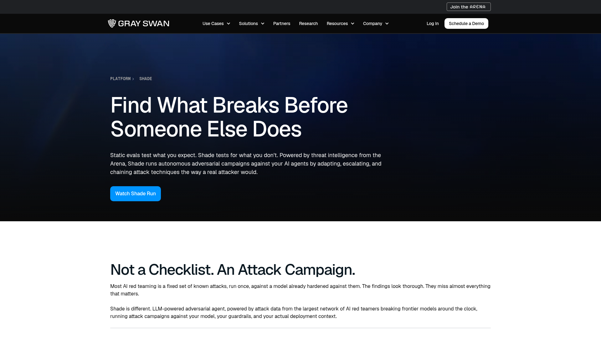 Gray Swan Shade adaptive AI red teaming platform