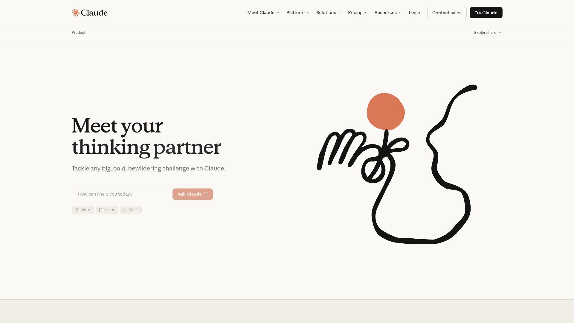 Anthropic Claude product page