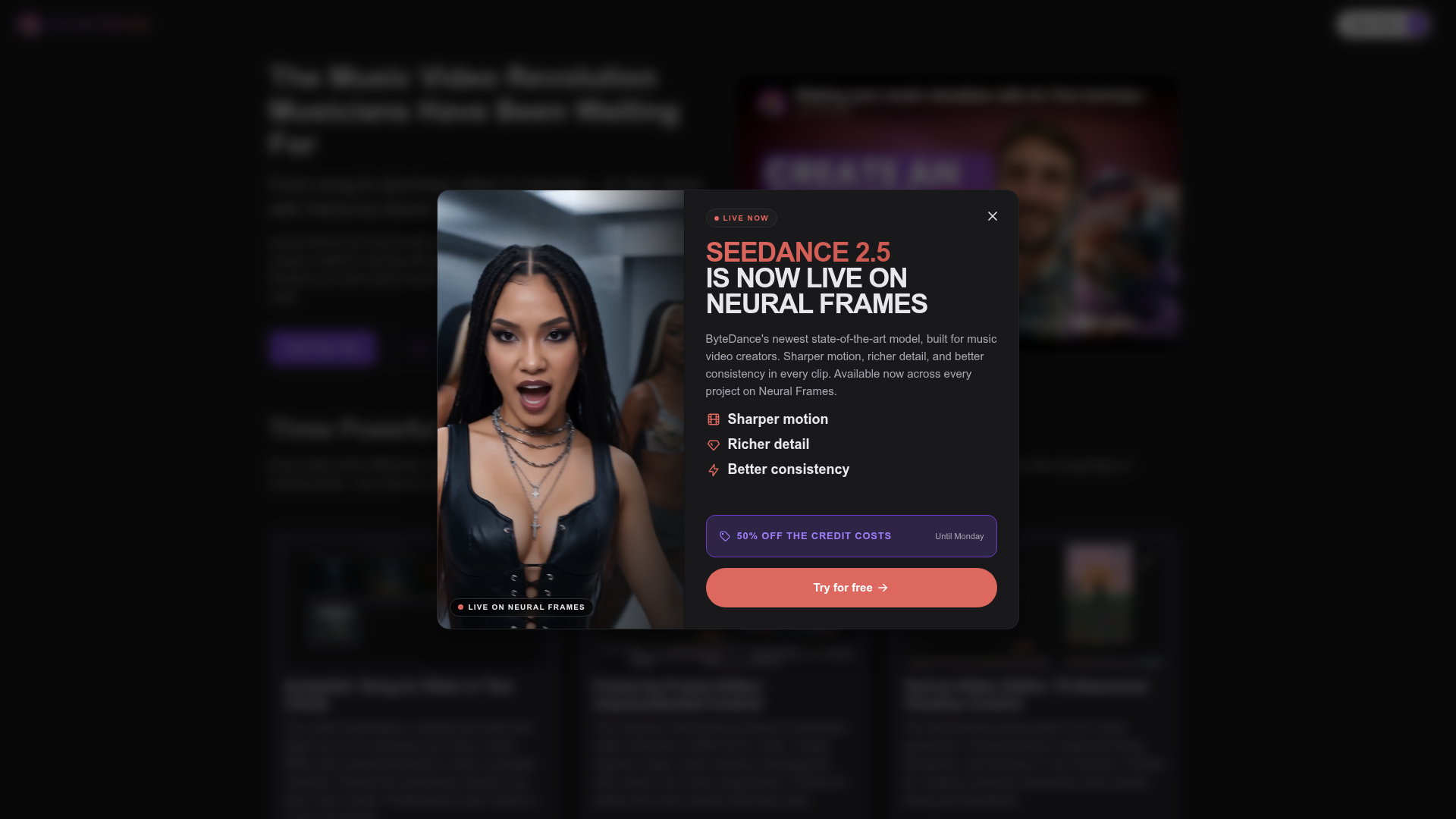 Neural Frames music video creation platform