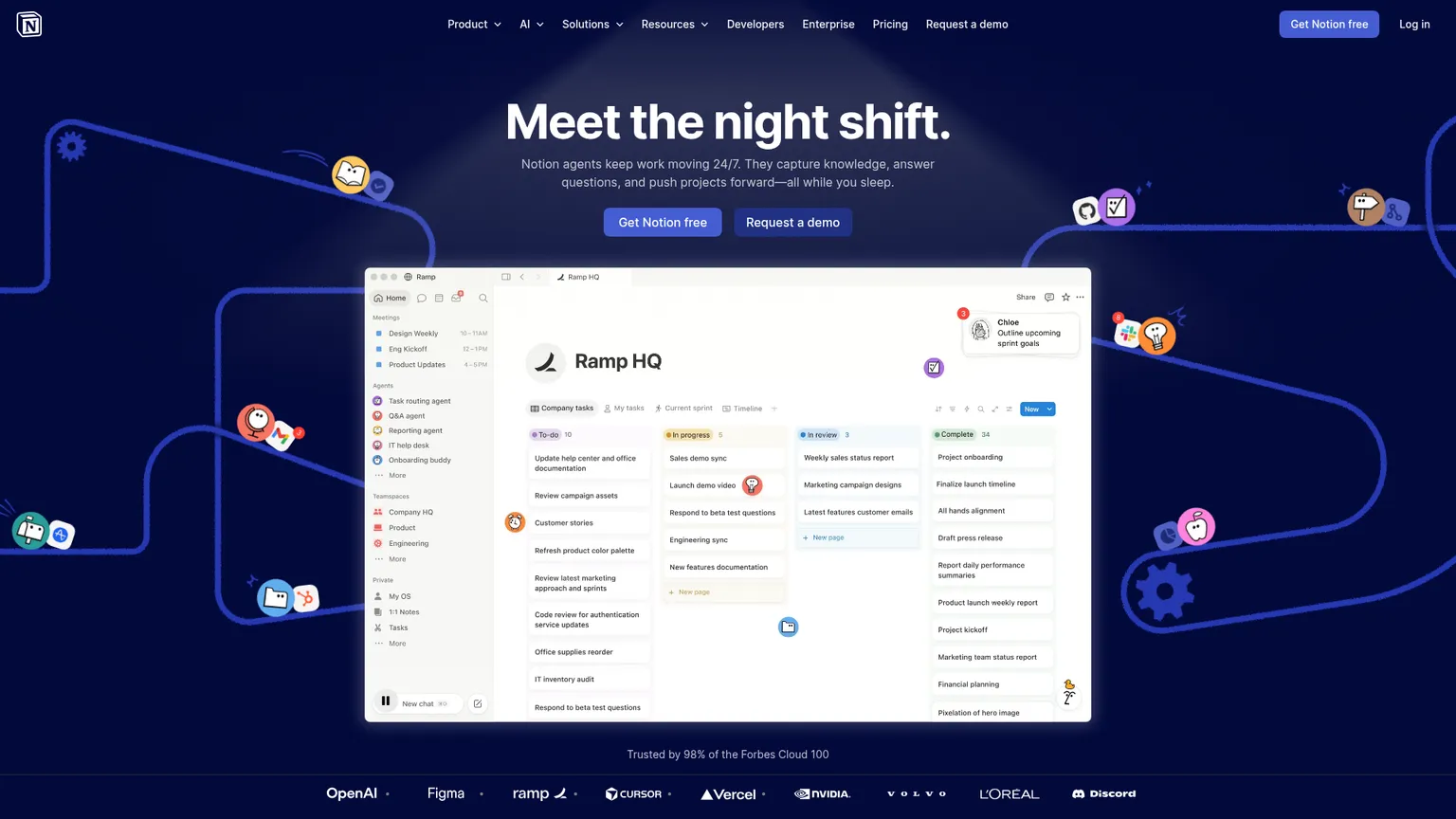Notion AI workspace screenshot