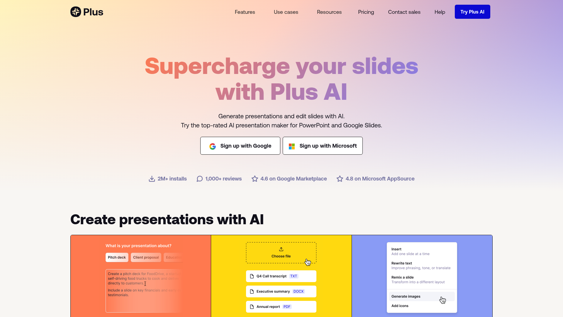 Plus AI screenshot