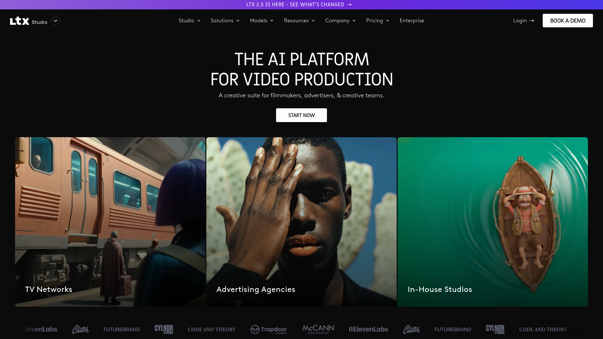 LTX Studio interface for AI-assisted film planning and storyboarding