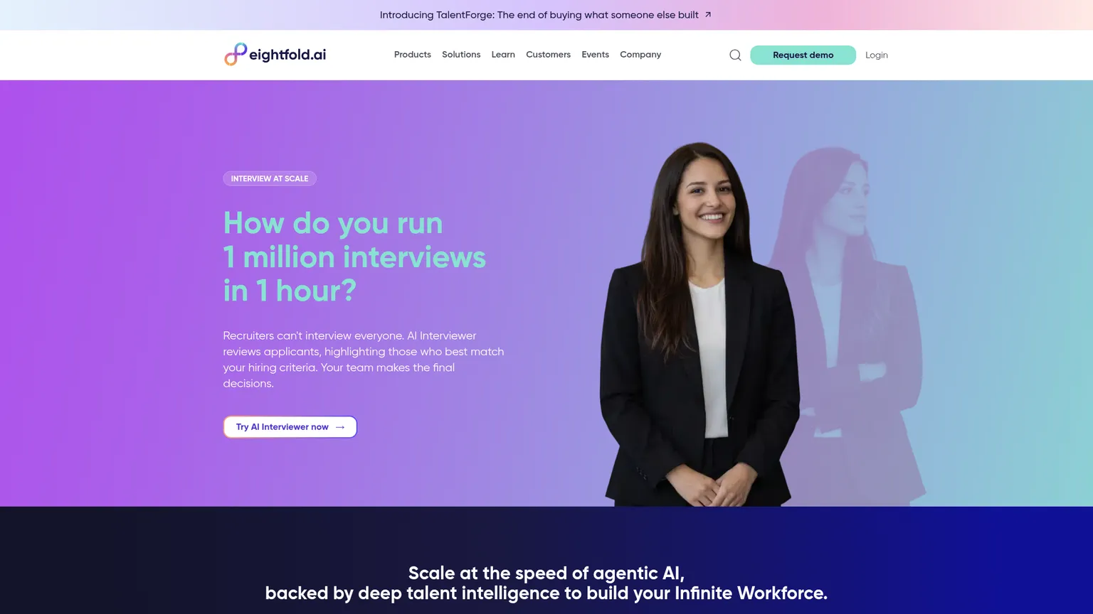 Eightfold talent intelligence screenshot
