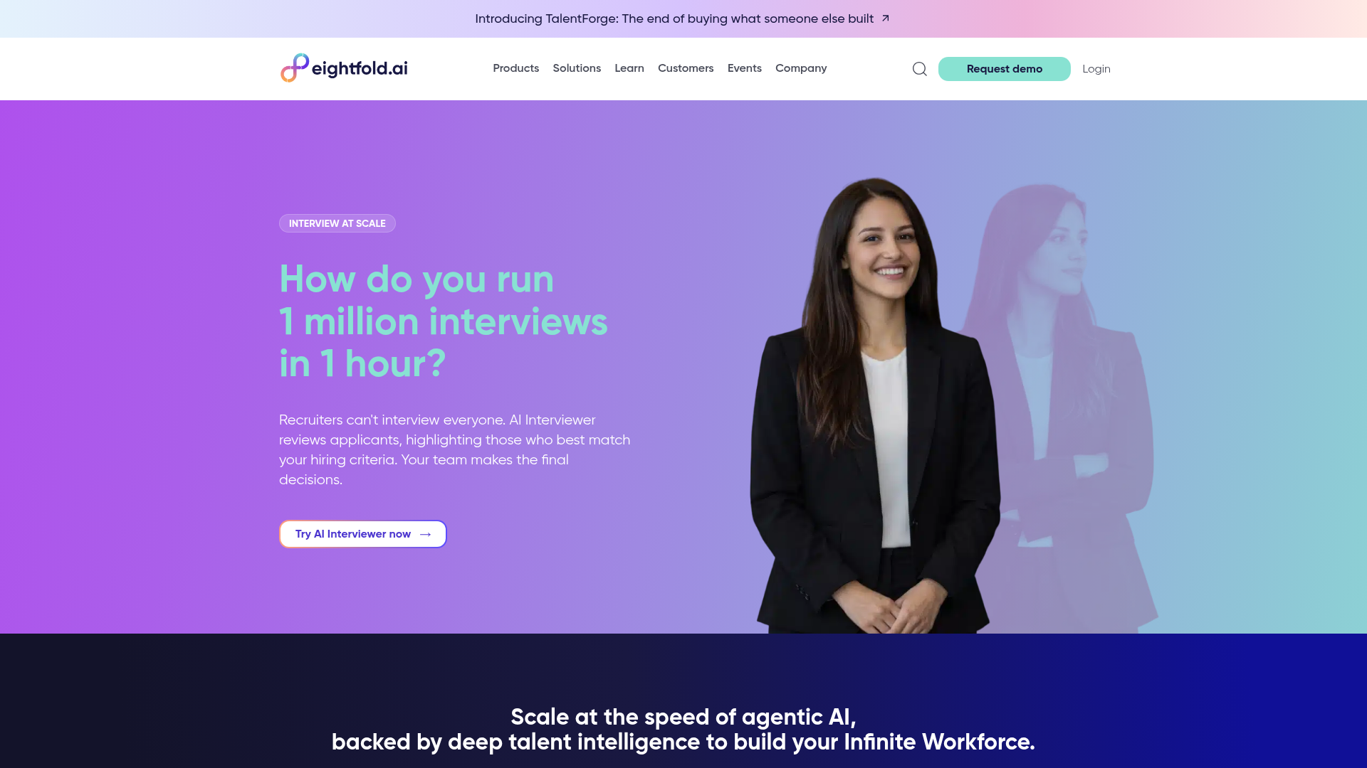 Eightfold talent intelligence screenshot