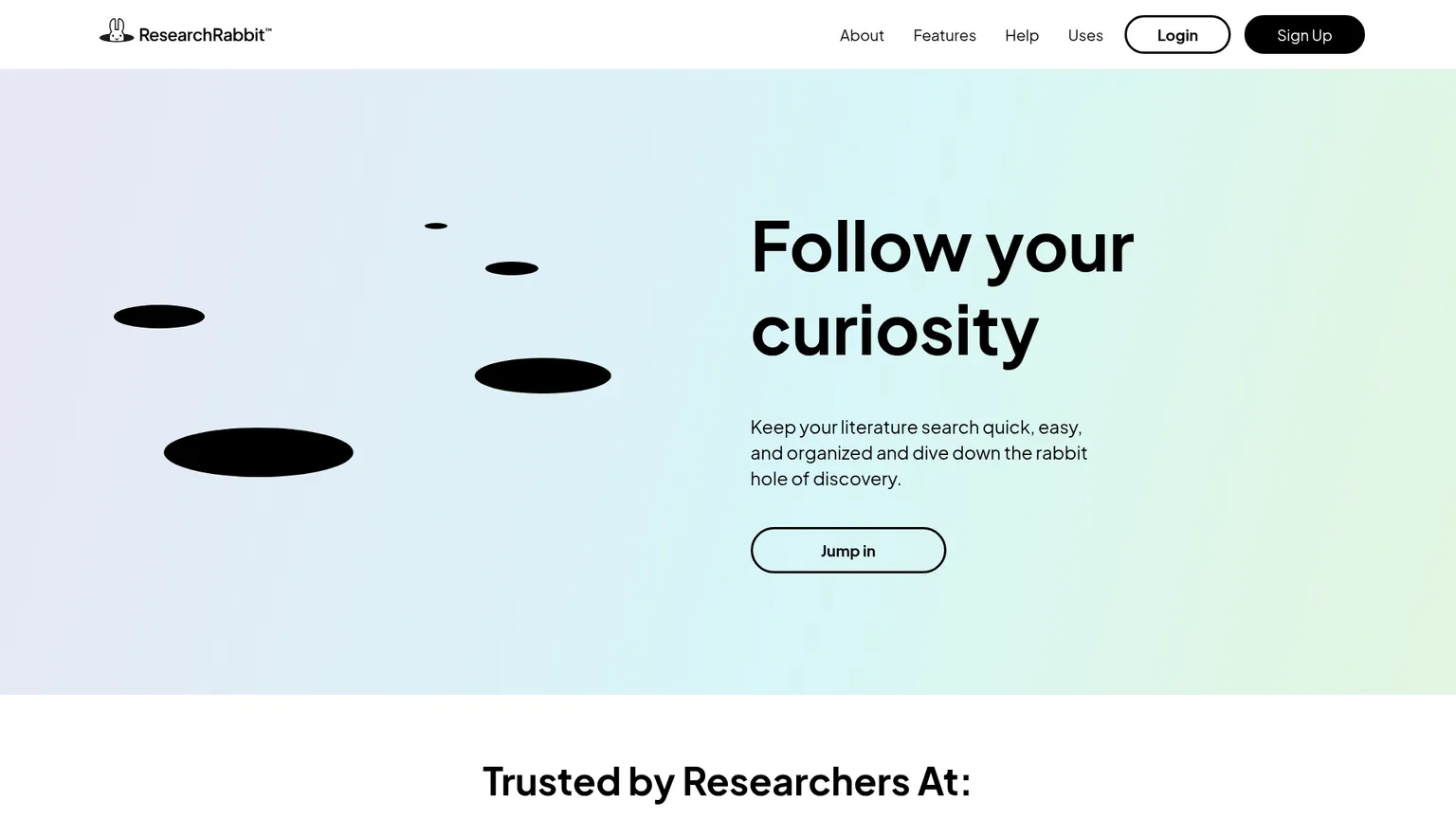 ResearchRabbit literature discovery interface