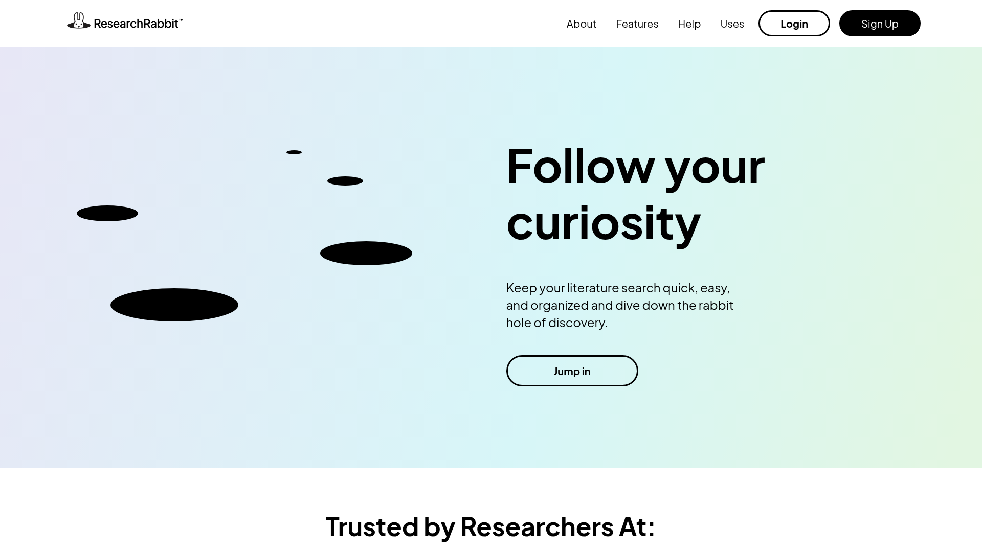 ResearchRabbit literature discovery interface