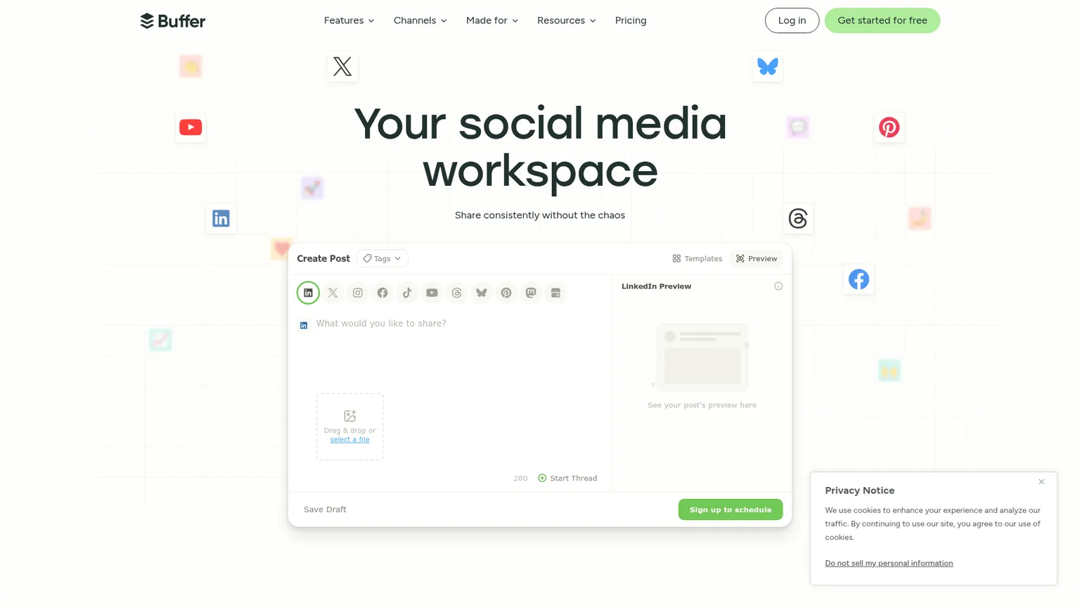 Buffer screenshot