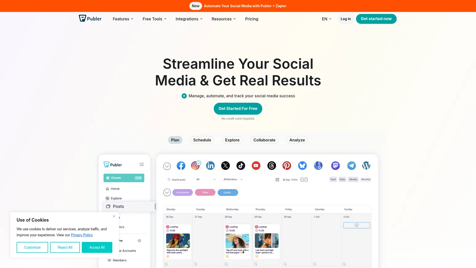 Publer screenshot