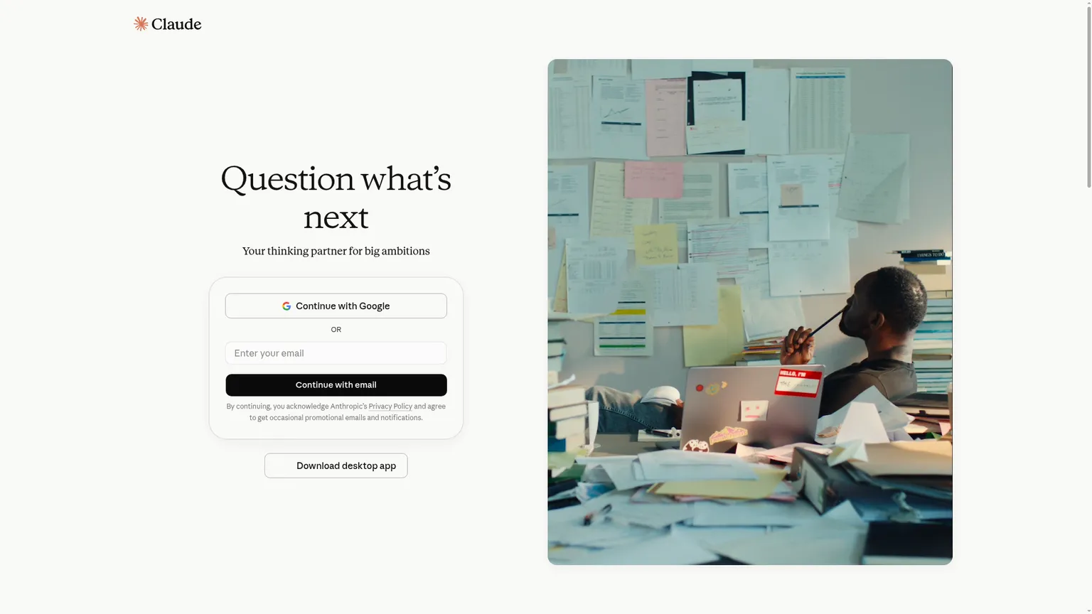 Claude conversational document analysis workspace