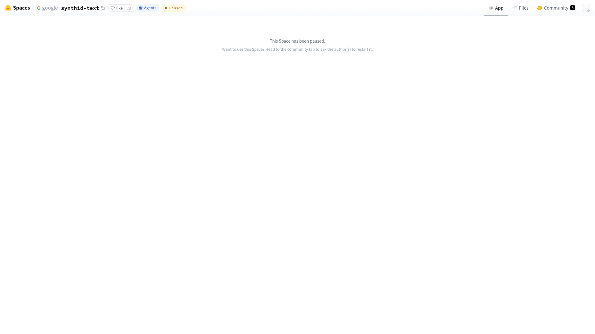 Hugging Face SynthID Text demonstration page