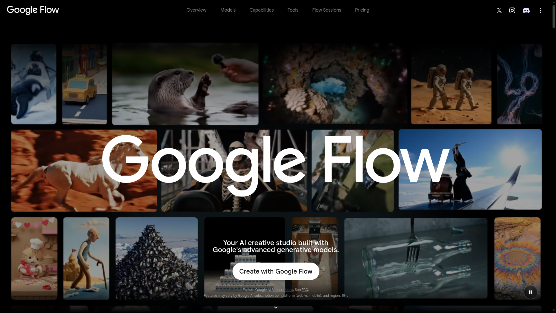 Google Flow AI filmmaking and SceneBuilder platform