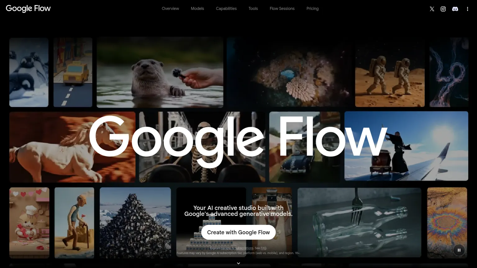 Google Flow AI 影视制作工作台