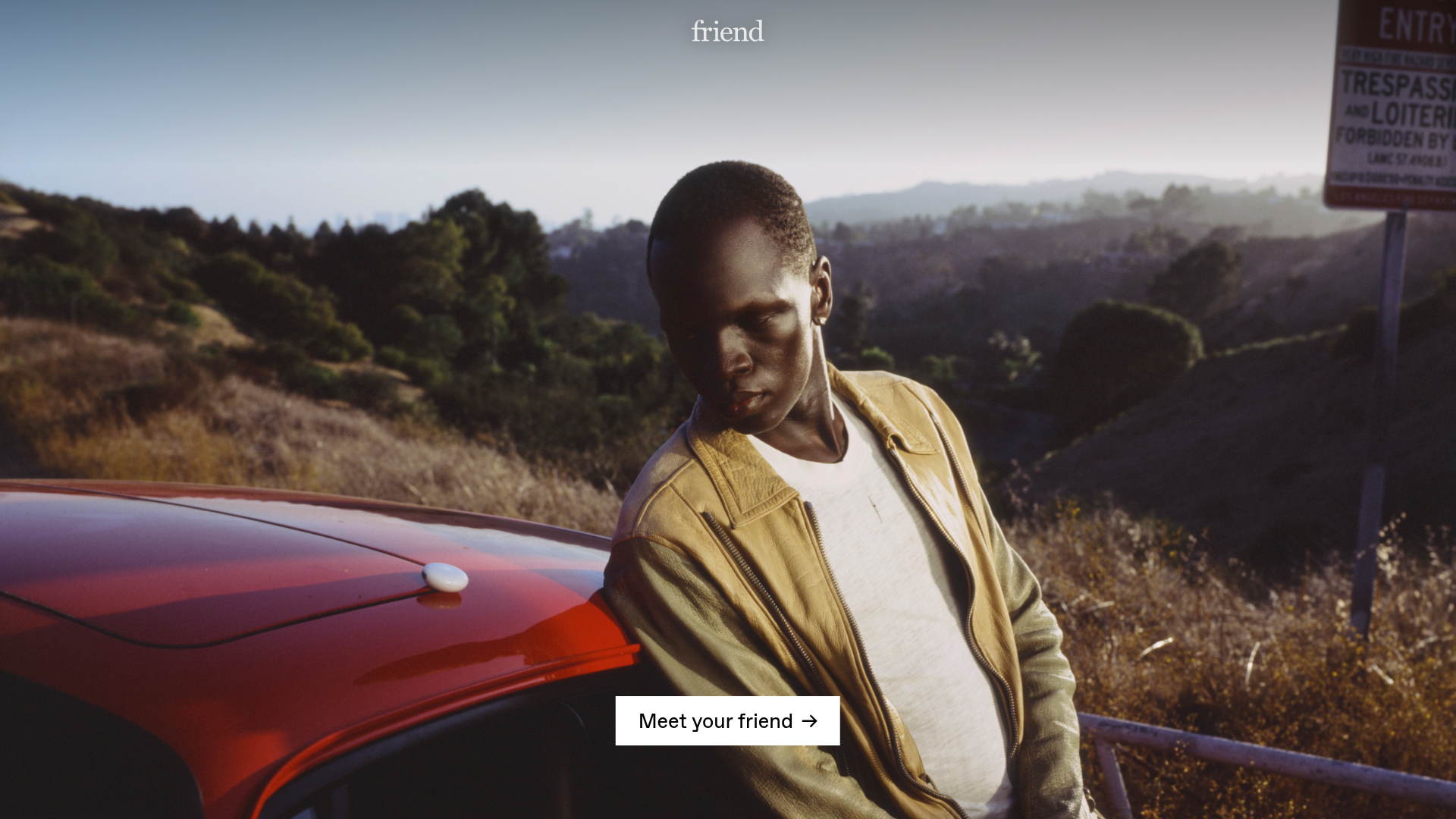 Friend AI companion pendant hardware page
