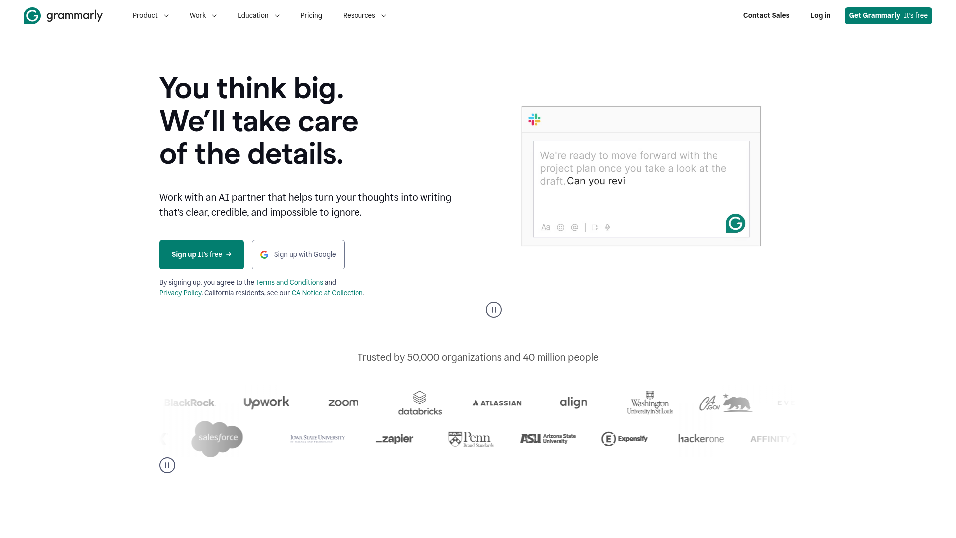 Grammarly screenshot