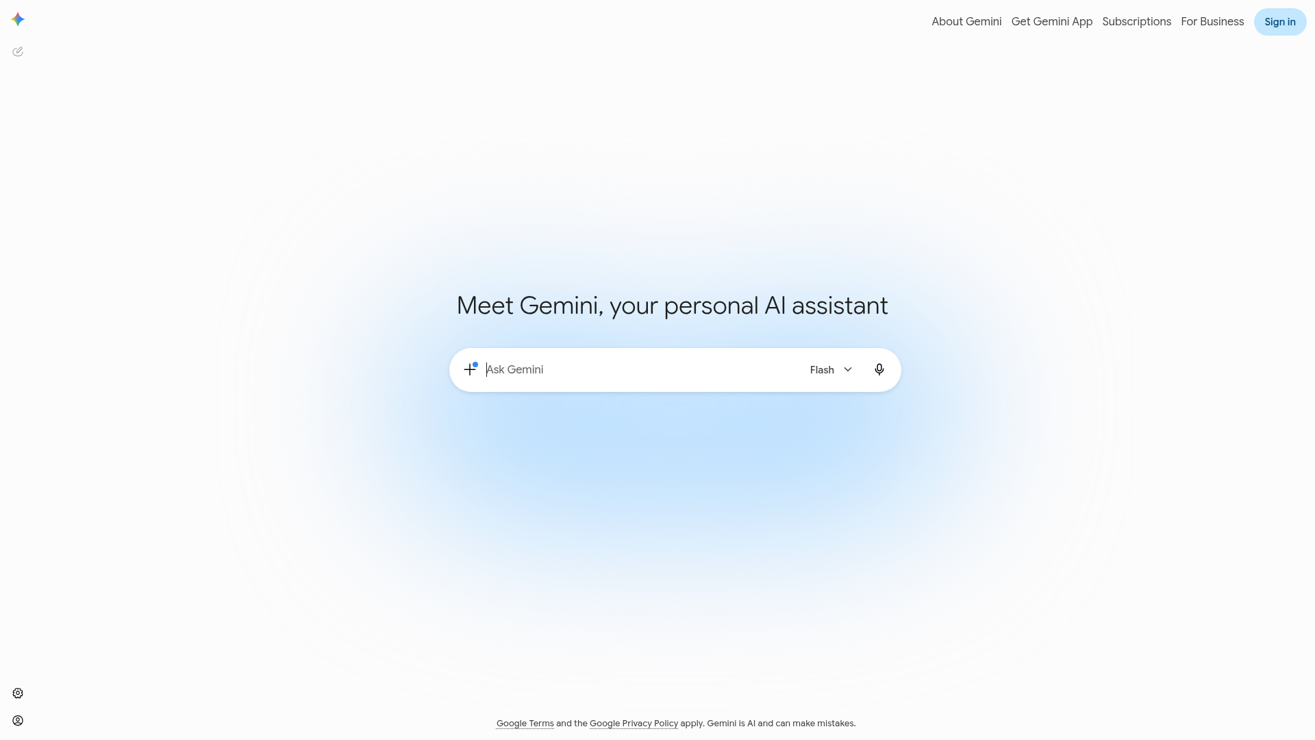 Google Gemini screenshot