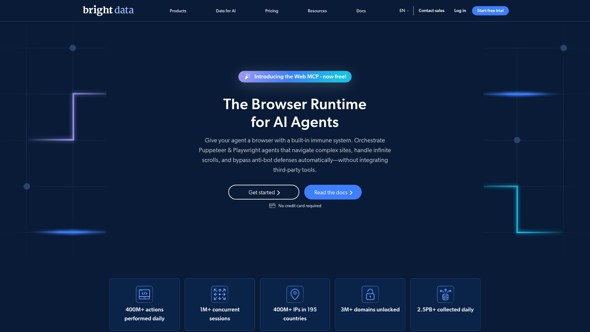 Bright Data Agent Browser product page