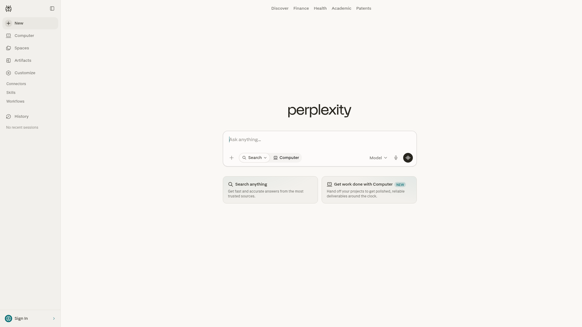 Perplexity answer engine