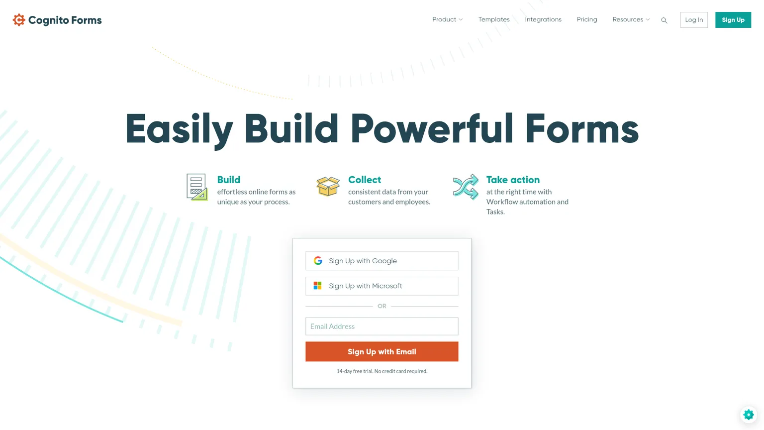 Cognito Forms builder and workflow features