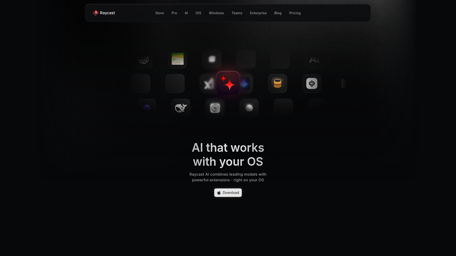 Raycast AI running as a native Mac productivity layer