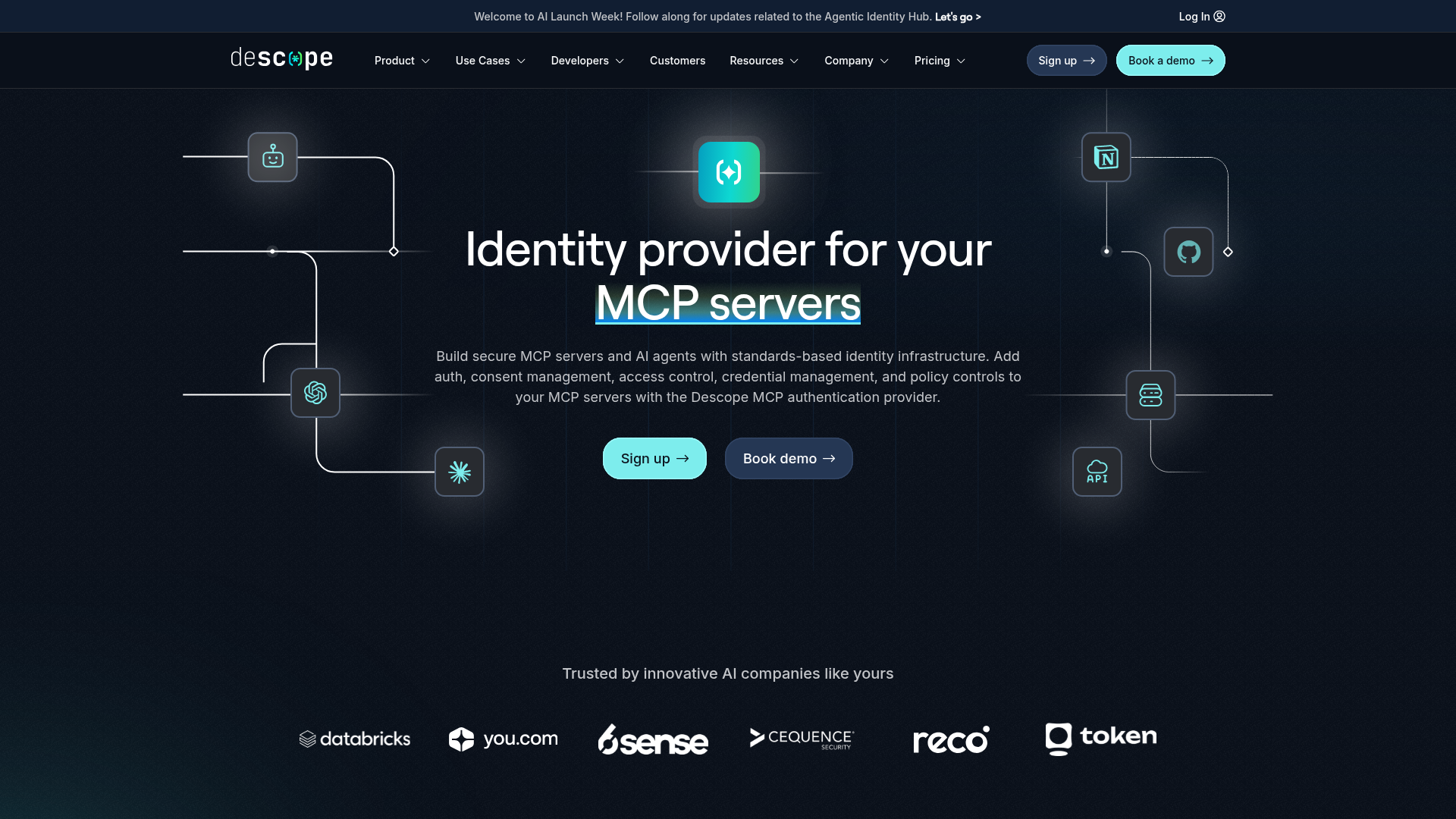 Descope Agentic Identity Hub for MCP authorization