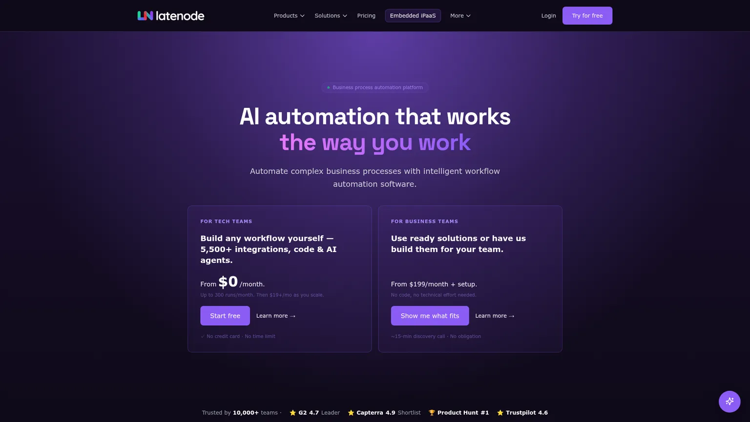 Latenode screenshot