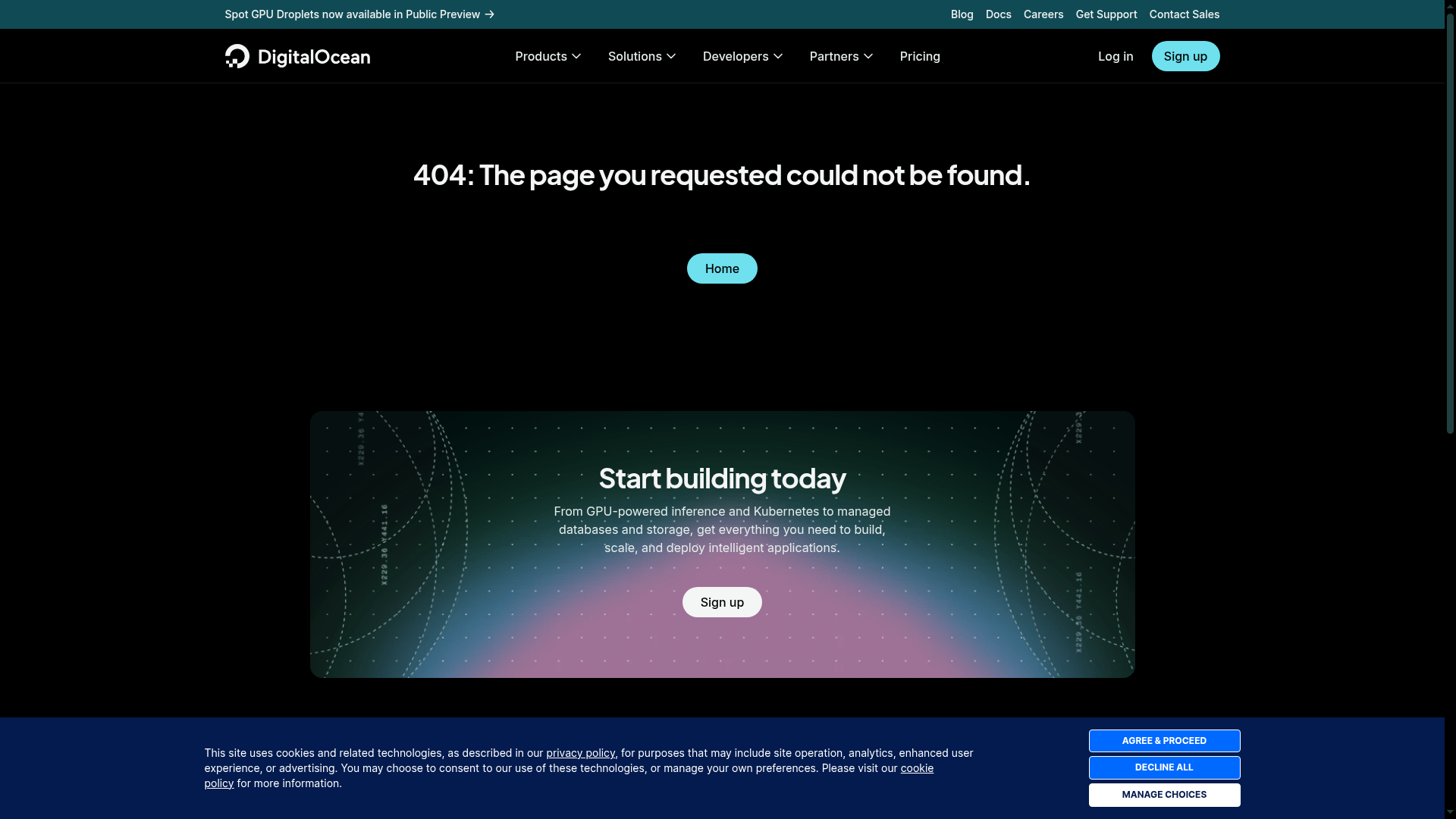 DigitalOcean Inference platform product page