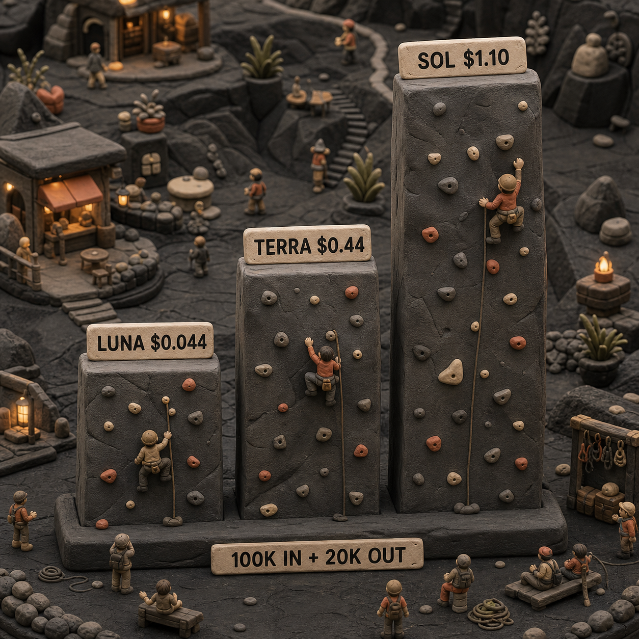 Calculated Codex API task costs for Luna, Terra, and Sol using the same token budget