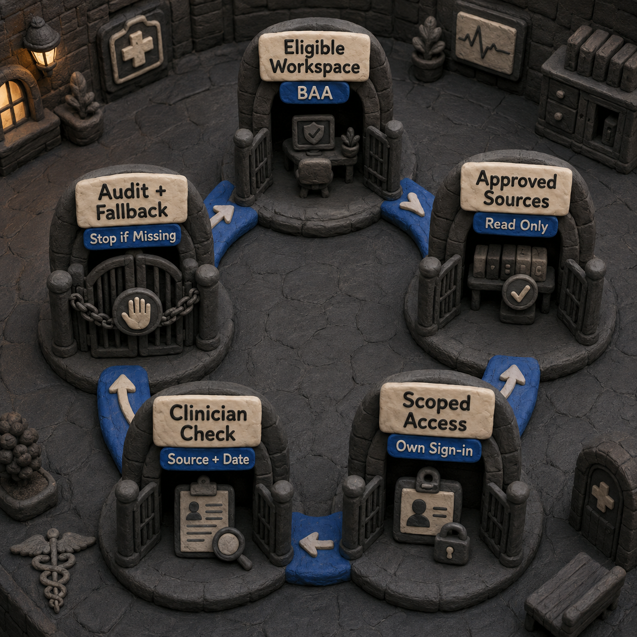 Five deployment gates for an EHR-connected ChatGPT healthcare workflow