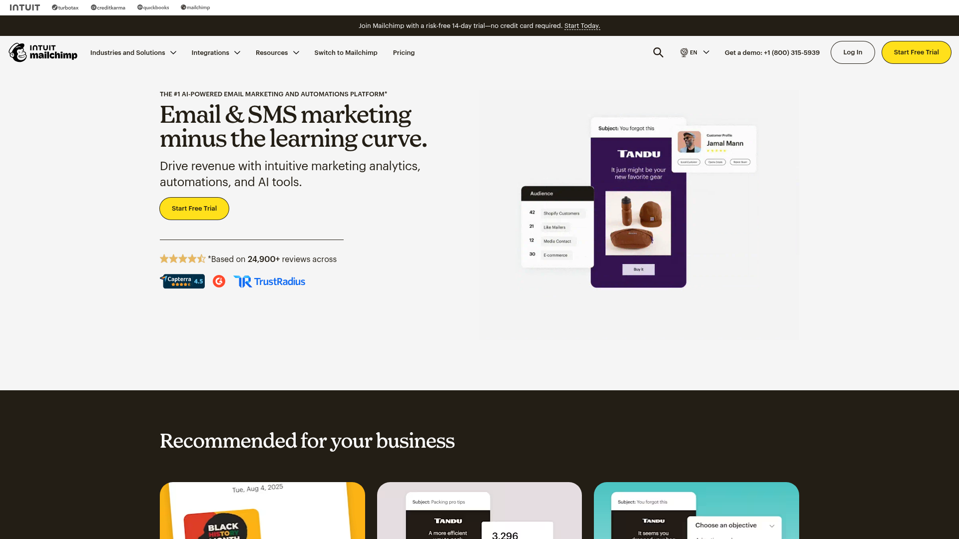 Mailchimp screenshot